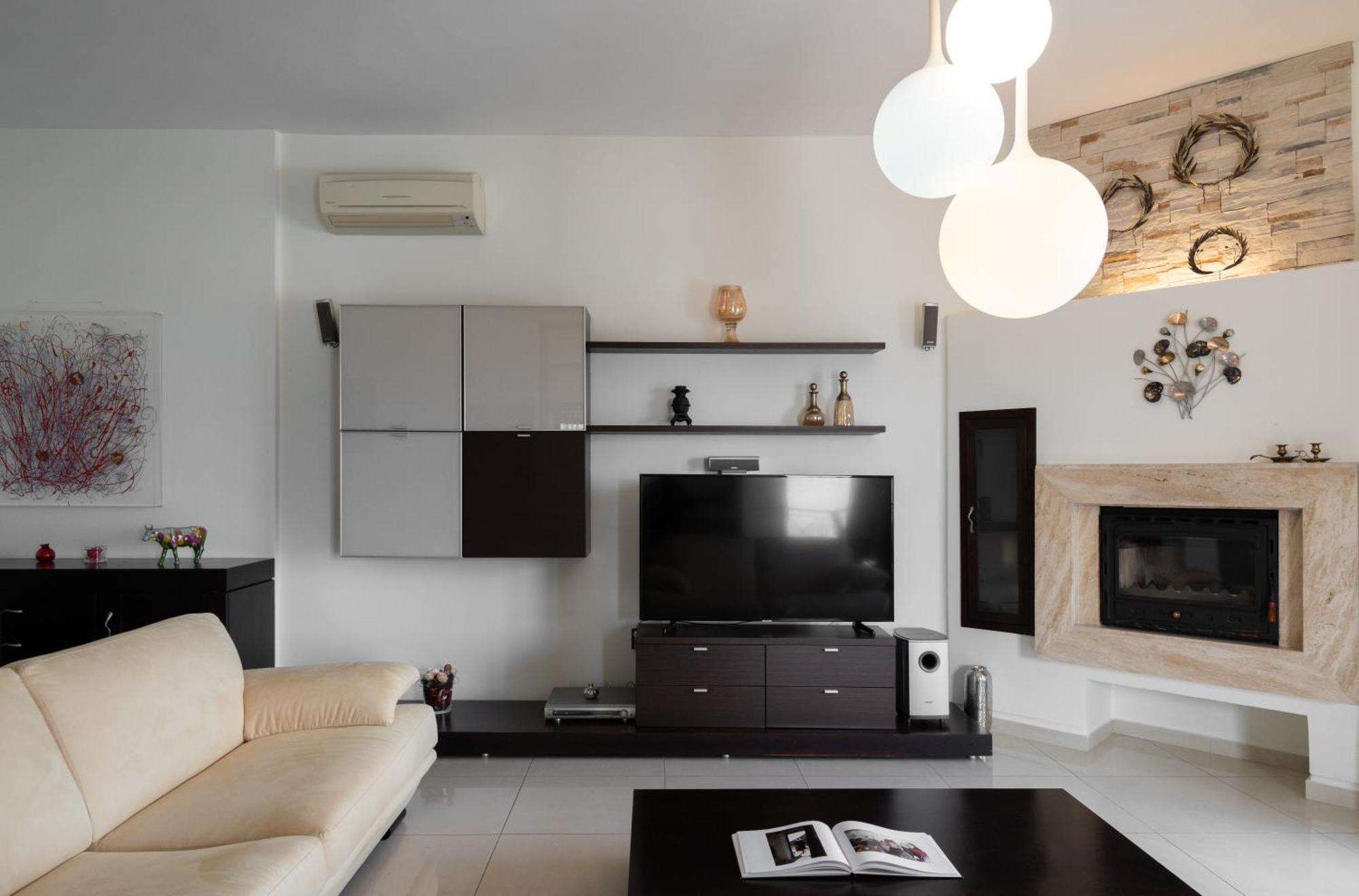 Central Seaview Heven Apartment In Fira  Zewnętrze zdjęcie